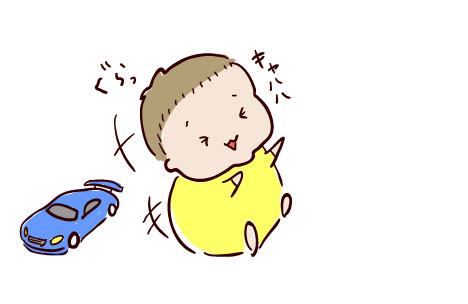 赤ちゃんとラジコン