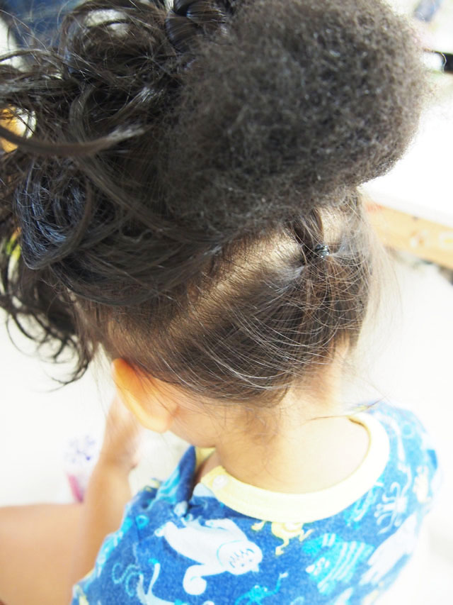 ビビディバビディブティック髪型セットのやり方解説します 育児ブログぷっぷくほっぺ